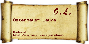 Ostermayer Laura névjegykártya