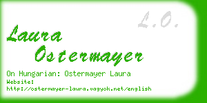 laura ostermayer business card